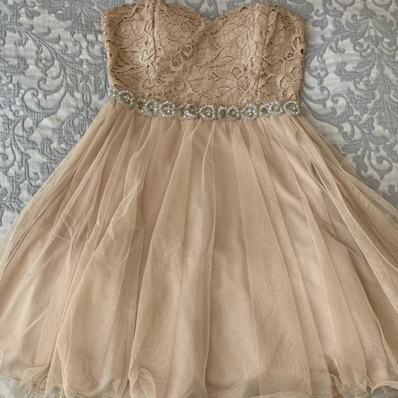 jcpenney | Dresses | Gold Prom Dress | Poshmark
